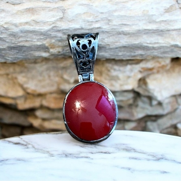 Vintage Silpada Reversible Sterling Silver Pendant - Picture 1 of 4